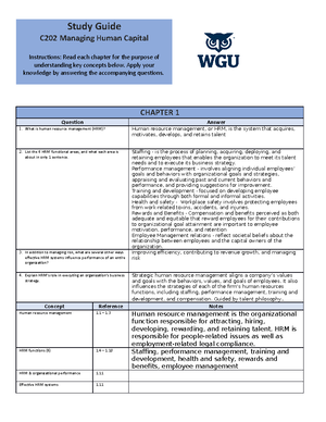 C202 - Quiz Chapter 5 - C202 - WGU - Studocu