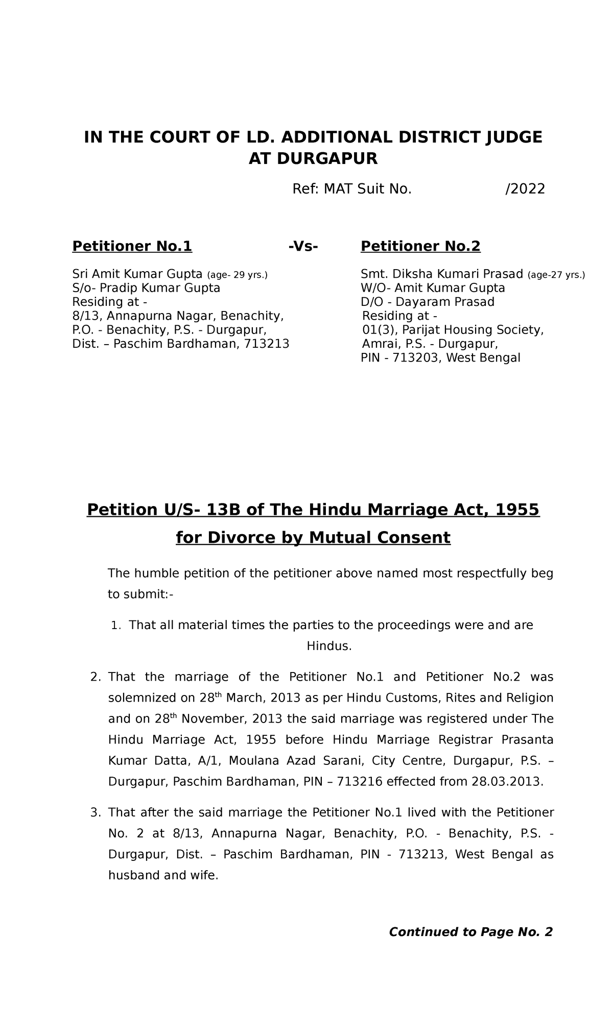 13b-amit-kumar-divorce-petition-format-under-section-13b-of-hindu