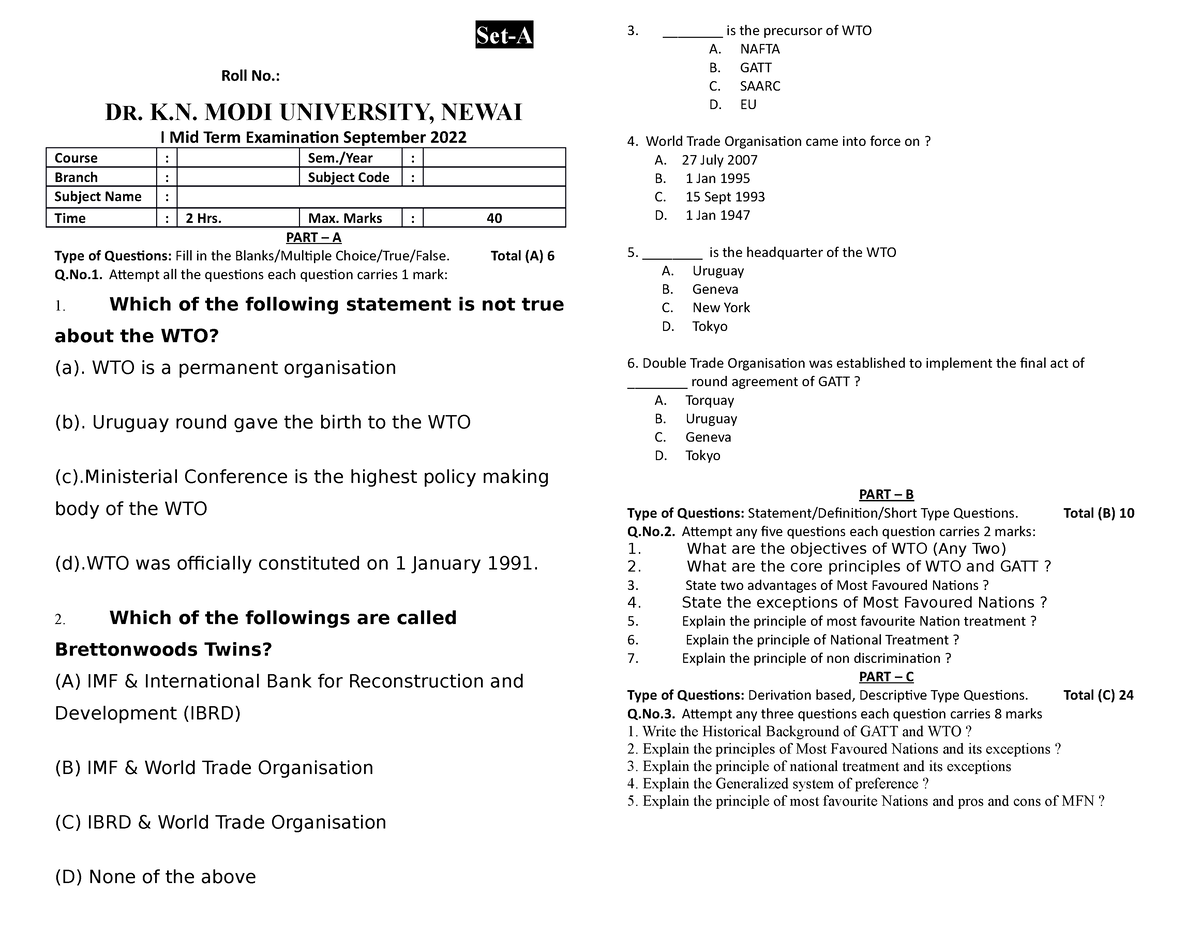 international trade law research paper topics india