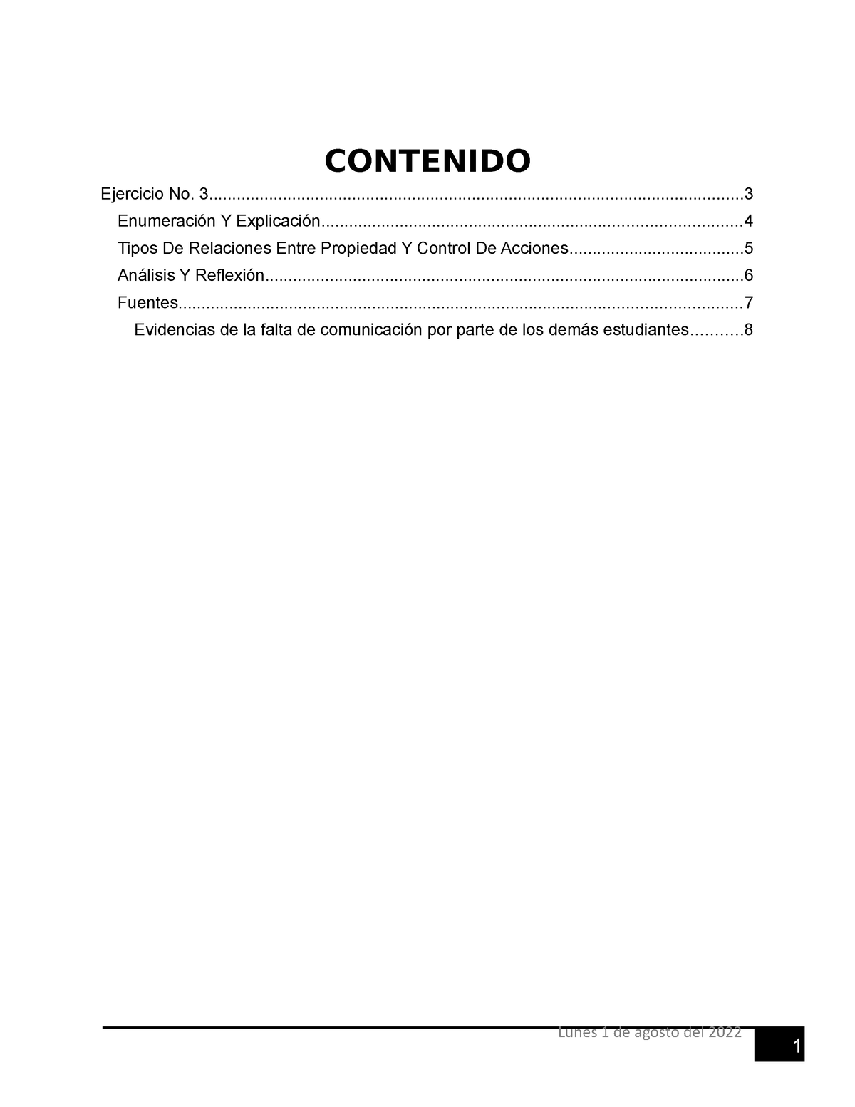 Ejercicio No. 3 Administracion COntemporanea - CONTENIDO Lunes 1 De ...