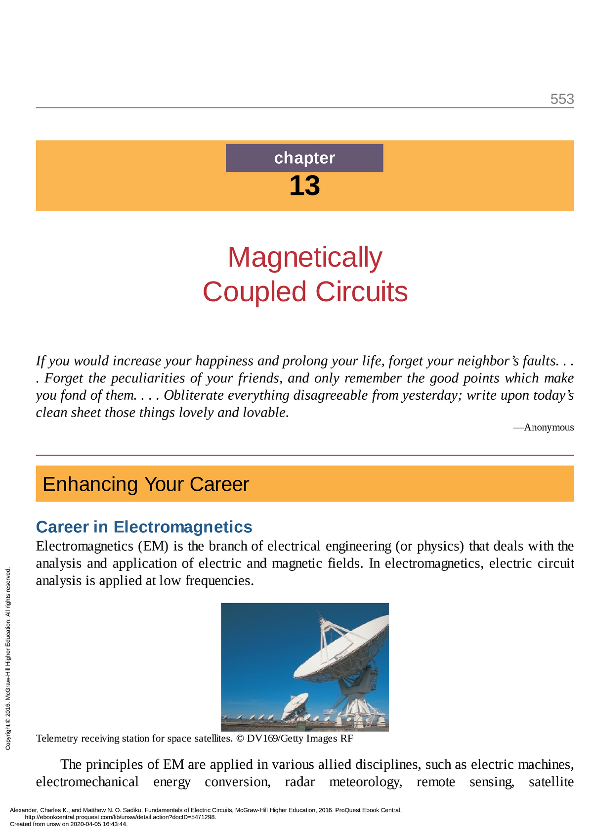 Magnetically Coupled Textbook - 553 Chapter 13 Magnetically Coupled ...