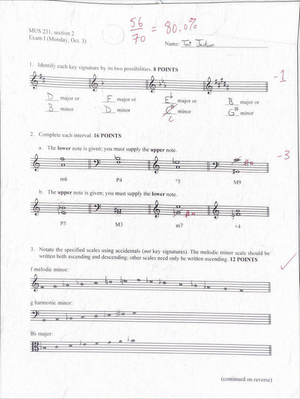 music theory homework