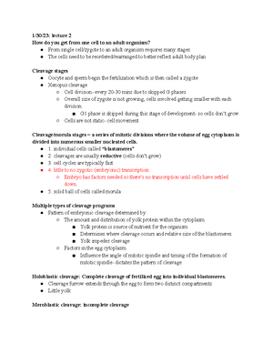 Week 4 - lecture notes for week 4. - 2/13/23: lecture 6 Post ...