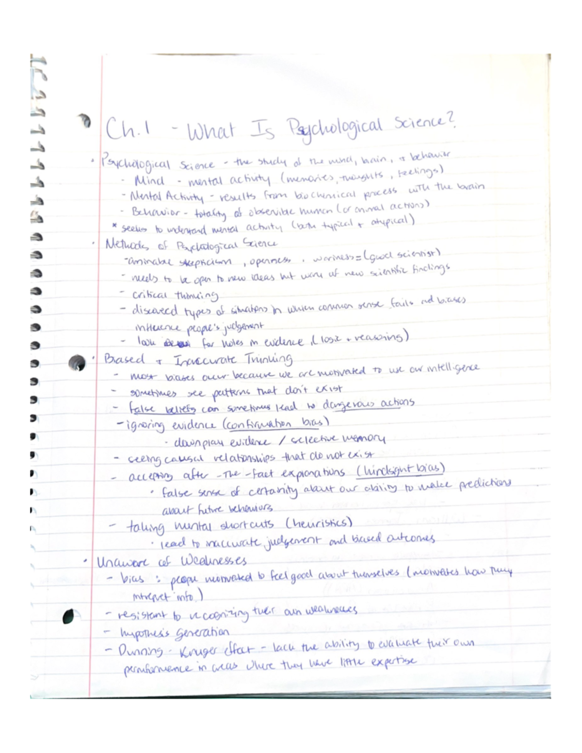 Ch.1 - What Is Psychological Science - PSYC 1101 - Studocu