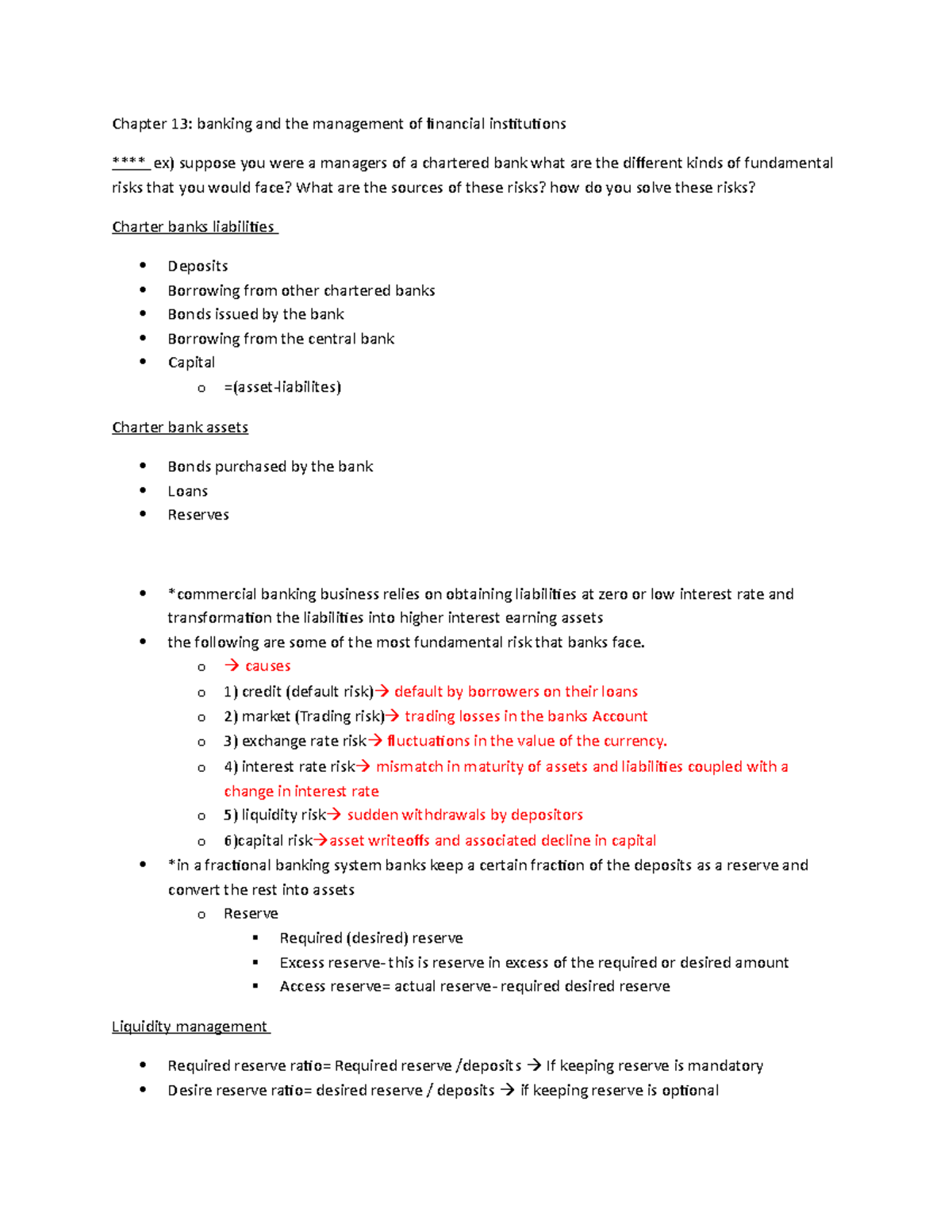 Lecture notes - Chapter 2-14, 16, 18, 19 - Money and Banking - Chapter ...