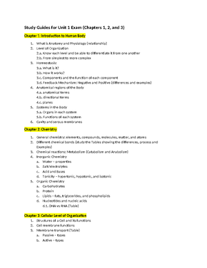 Anaatomy Final -1-2 - Study Guide for Anatomy and Physiology Final Exam ...