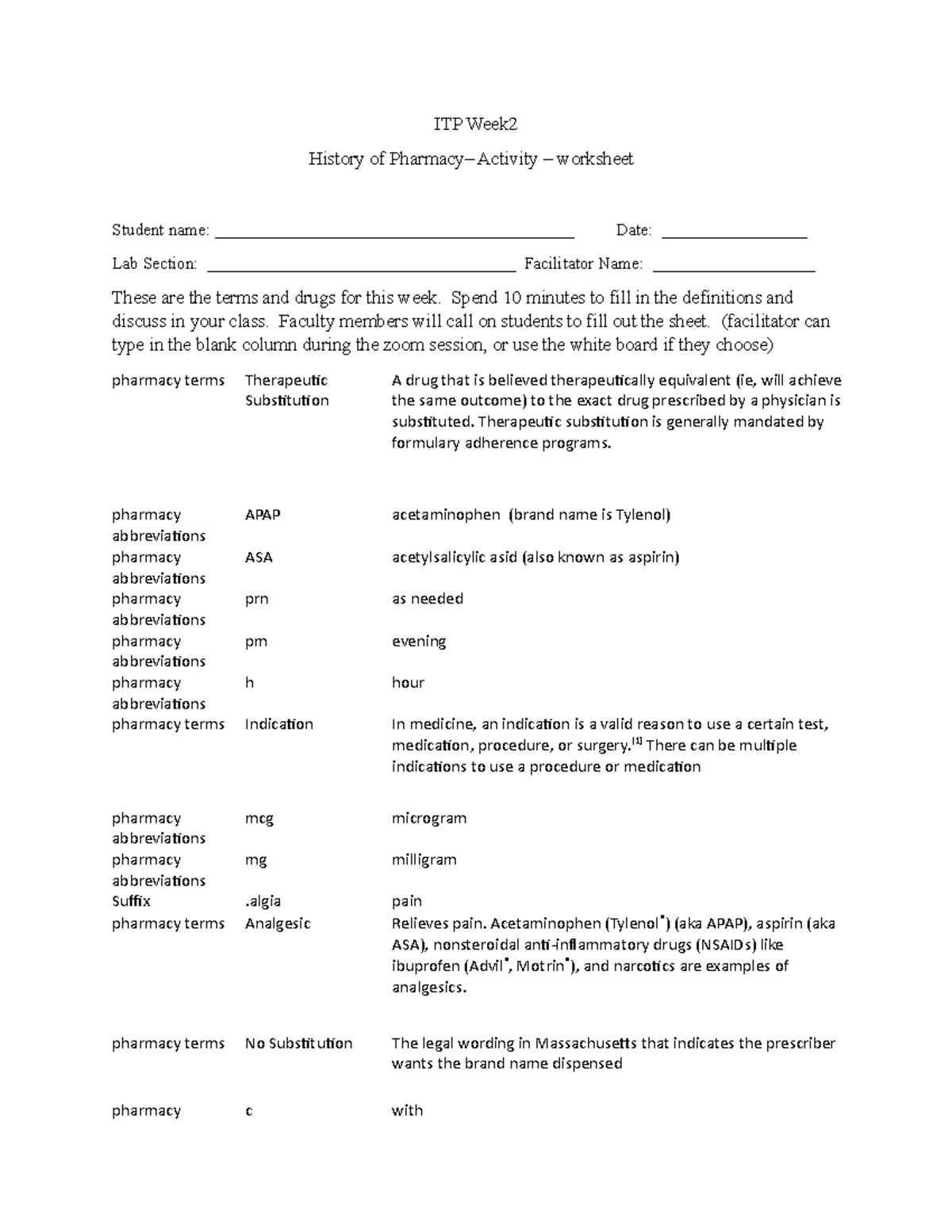 history-of-pharmacy-activity-worksheet-answer-key-2020-itp-week