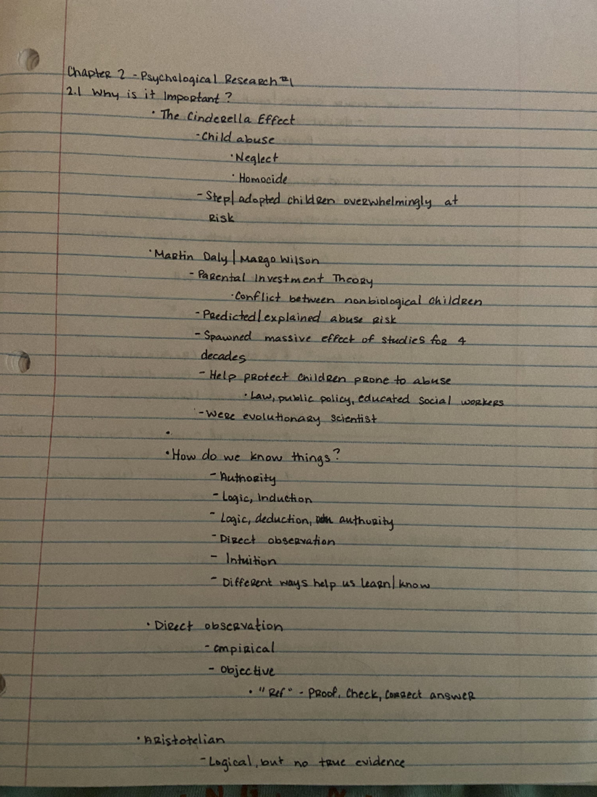 Psychology 201 Lecture notes - PSY 201 - Studocu