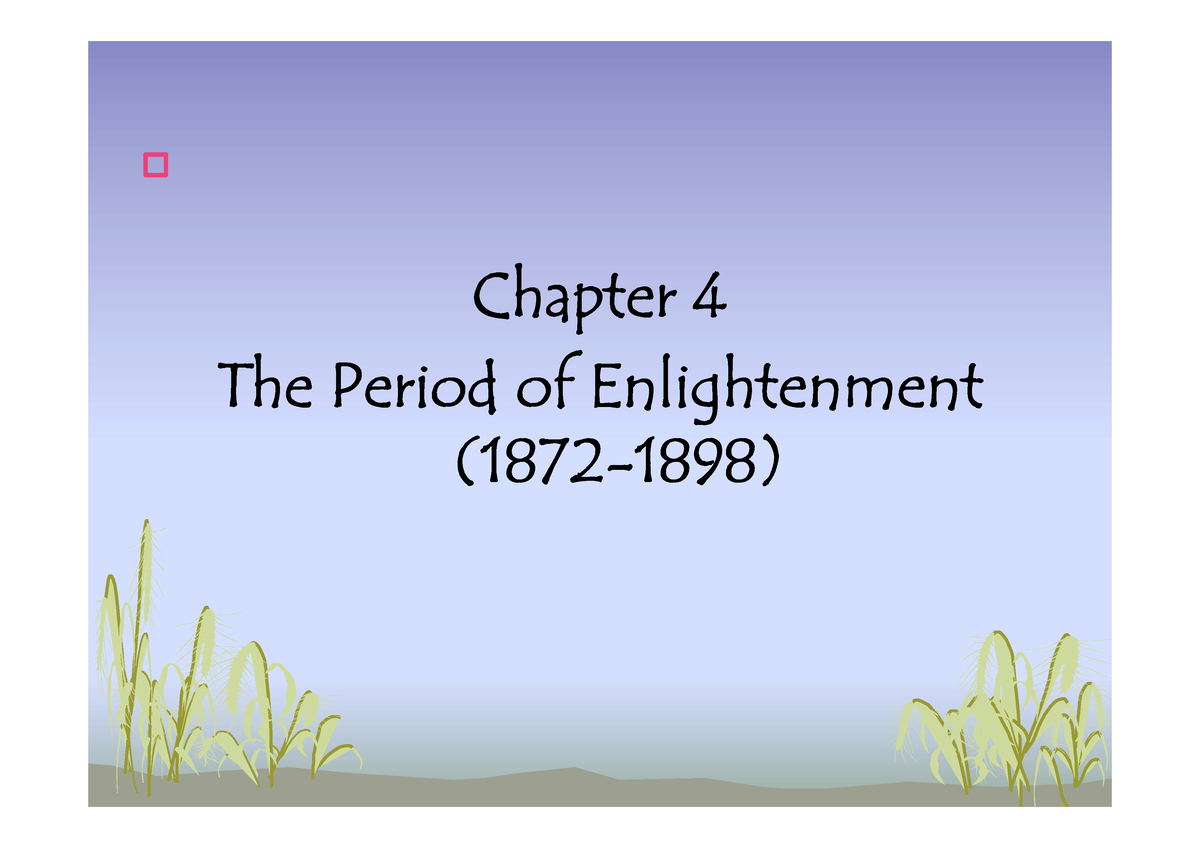 period of enlightenment in the philippines essay