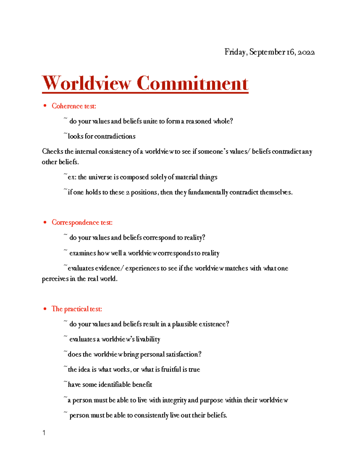 T1-WV commitment notes - Friday, September 16, 2022 Worldview ...