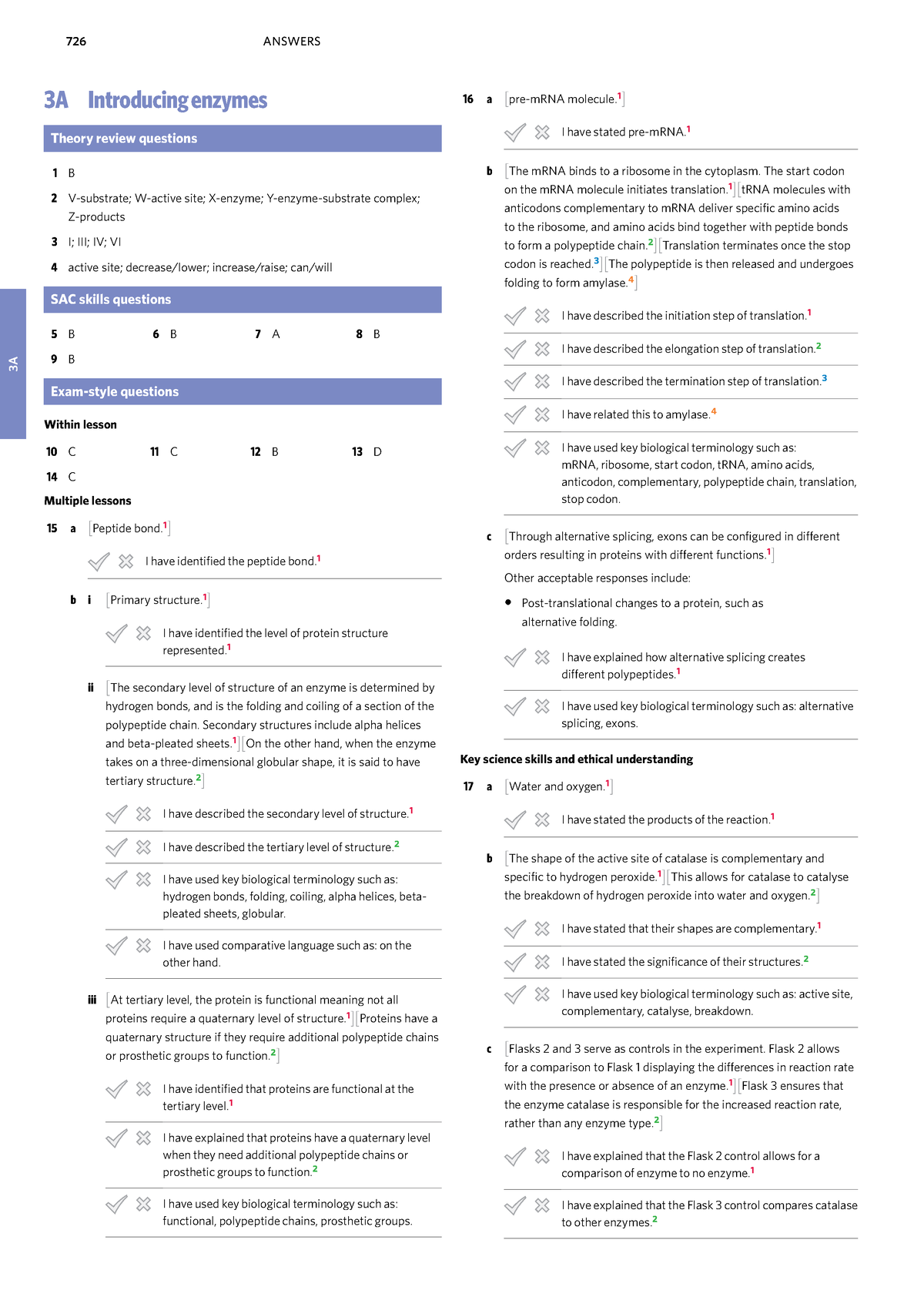 Edrolo VCE Biology Units 34 - Chapter 3 answers PDF - 3A 3A Introducing ...