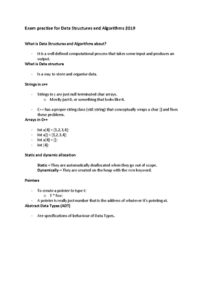 031251 Data Structures and Algorithms - UTS - StuDocu