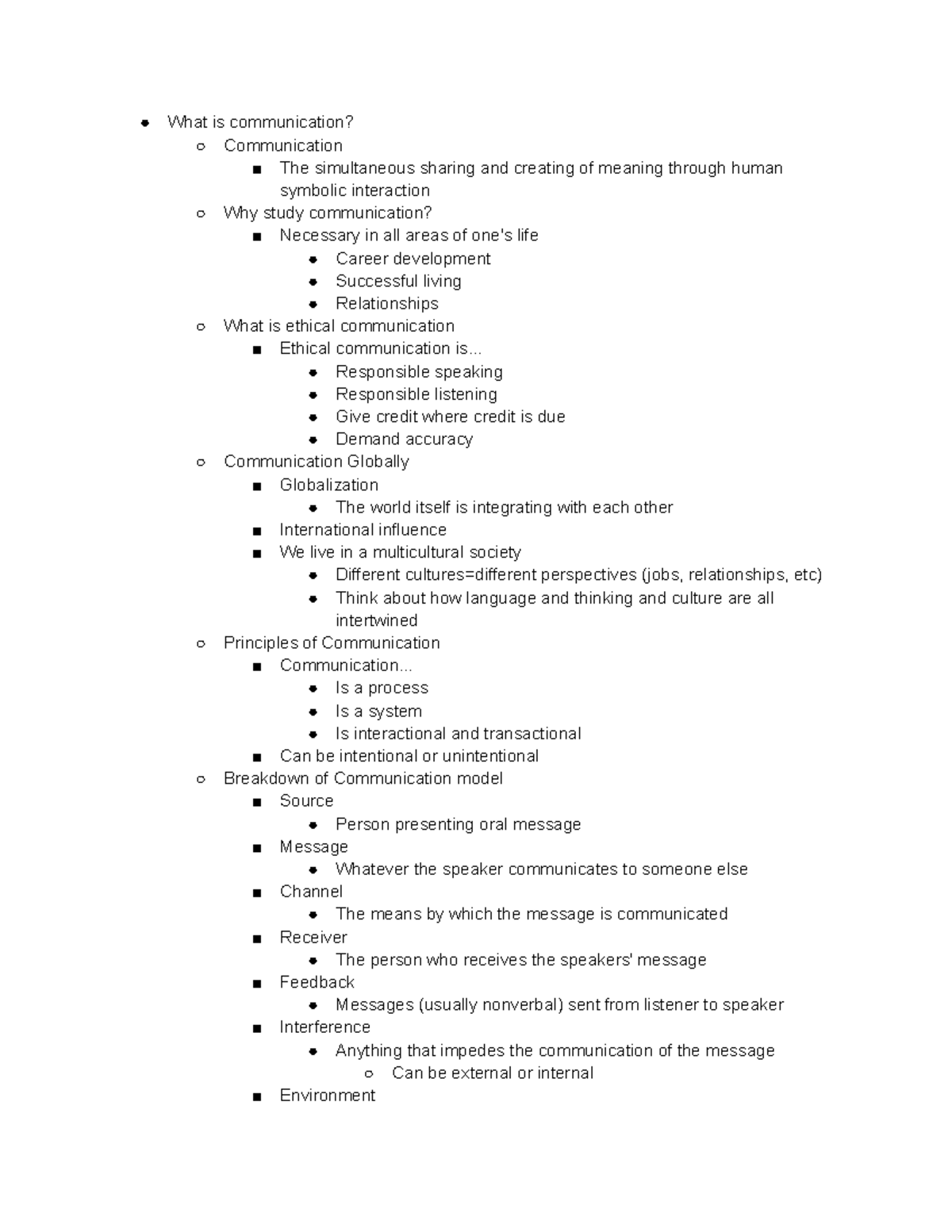 What is Communication Notes - What is communication? Communication The ...