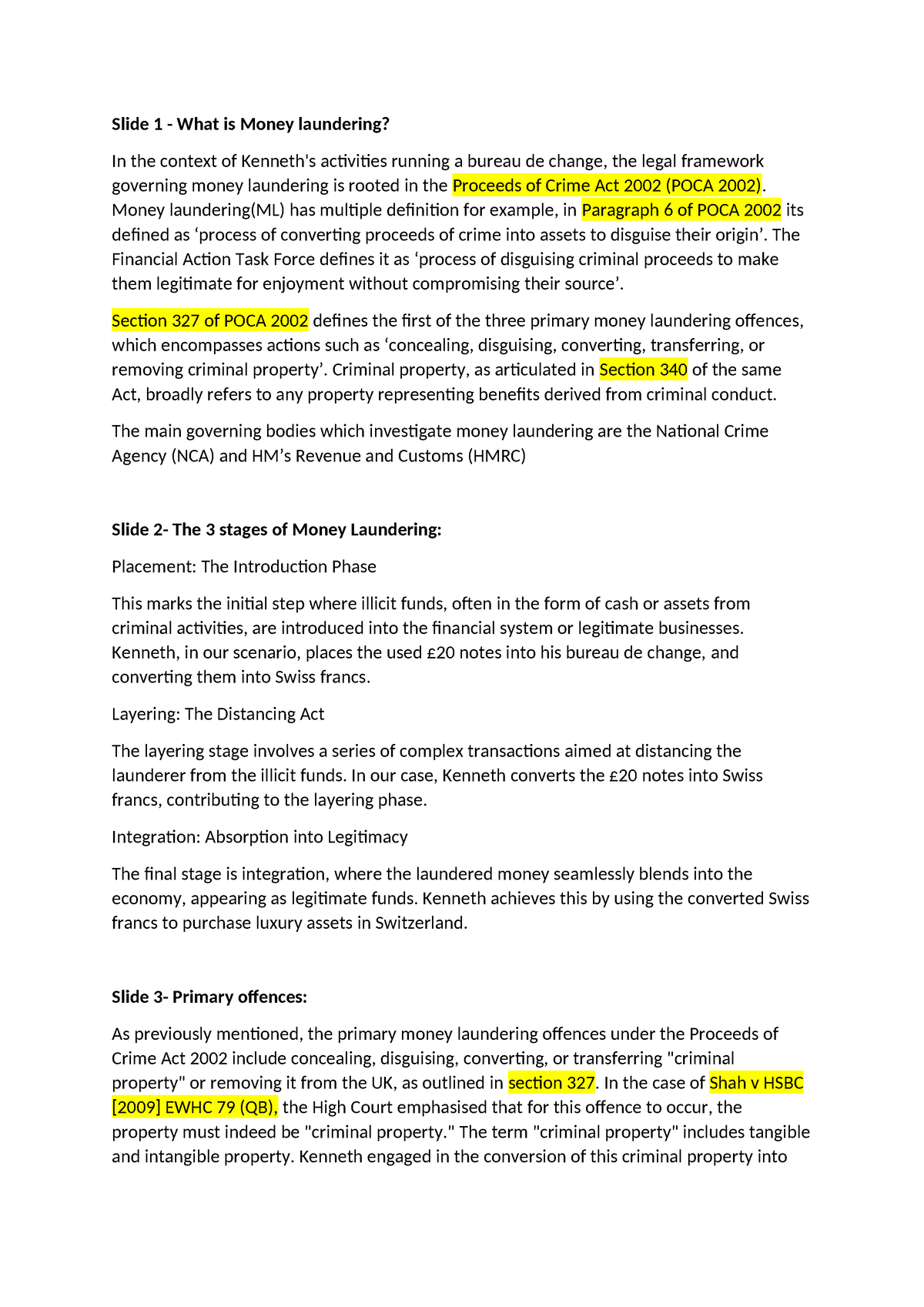 Money Laundering - Slide 1 - What is Money laundering? In the context ...