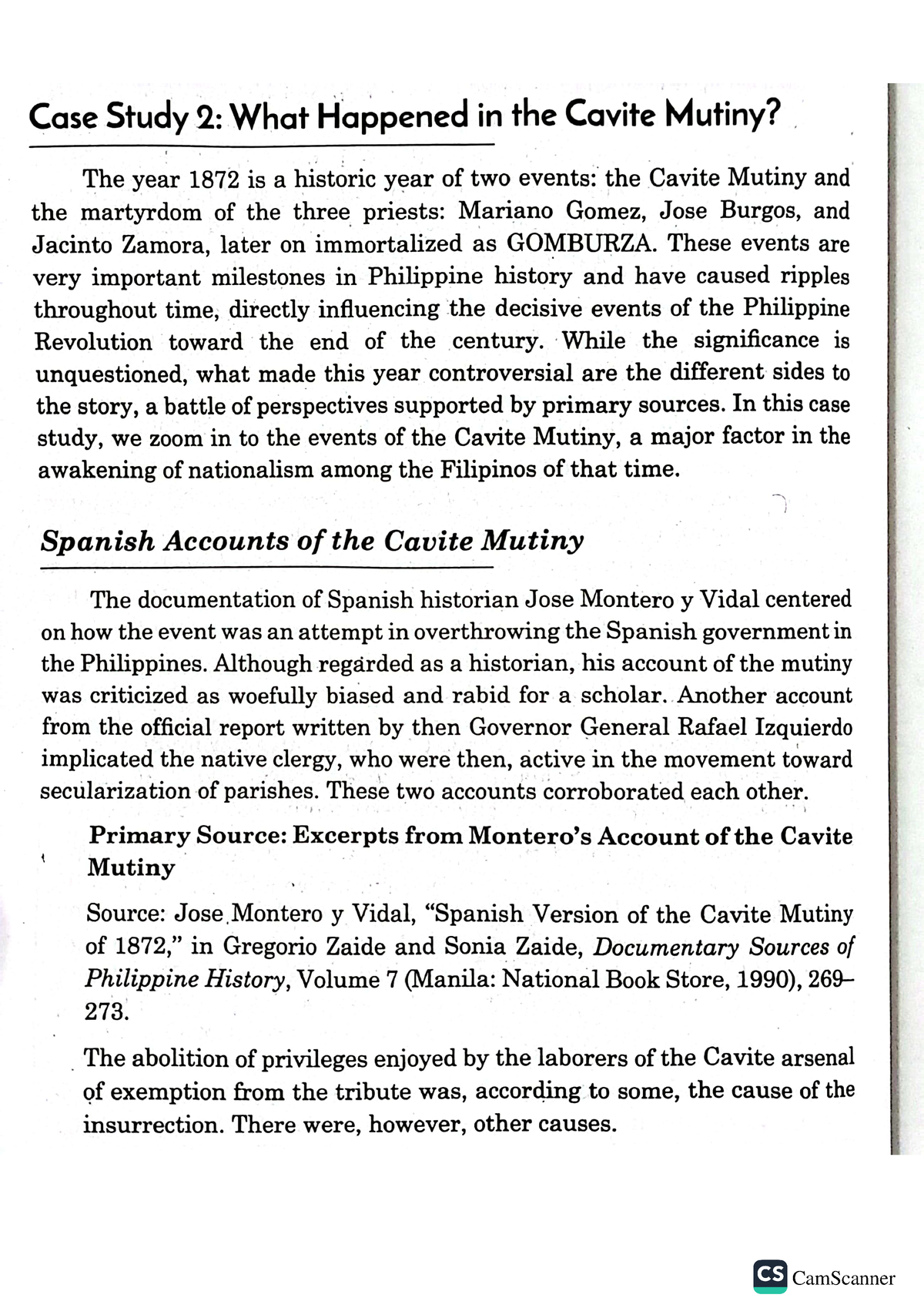 case study 2 what happened in the cavite mutiny pdf