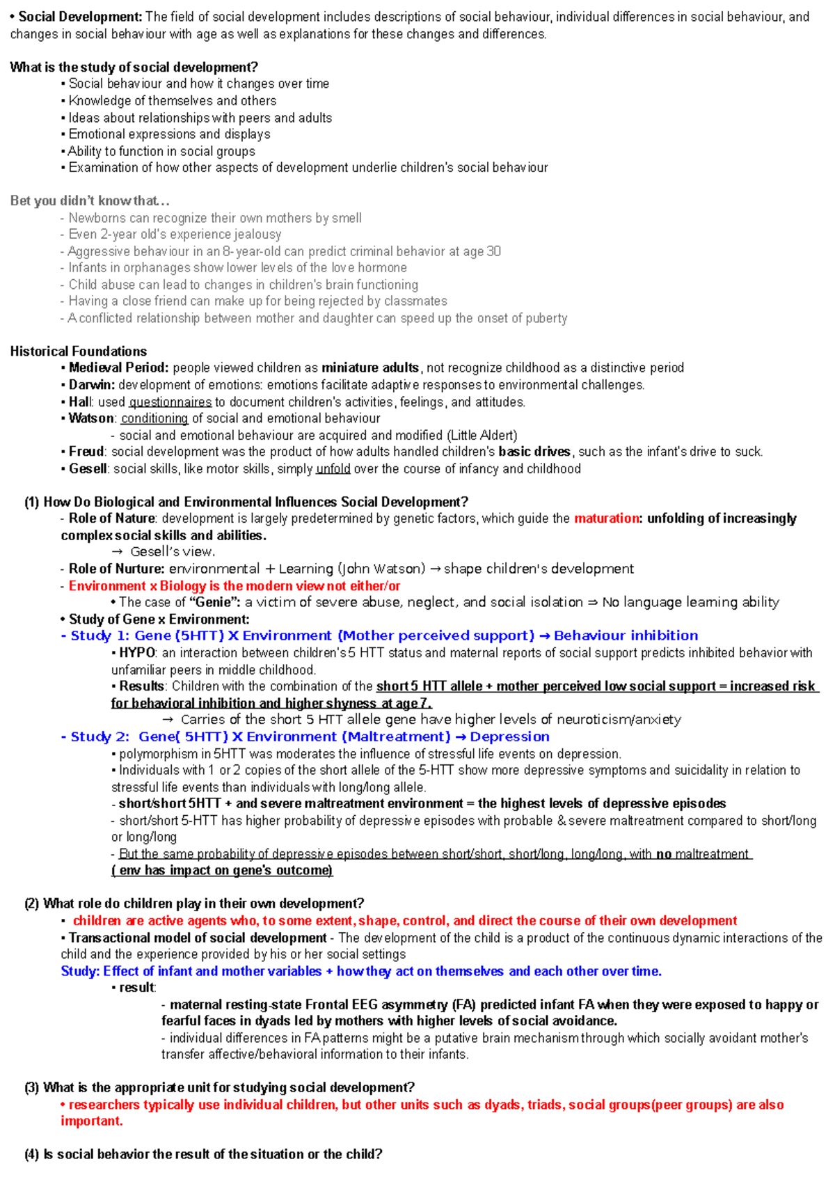 Chapter 1 - Chap 1 - Social Development: The field of social ...