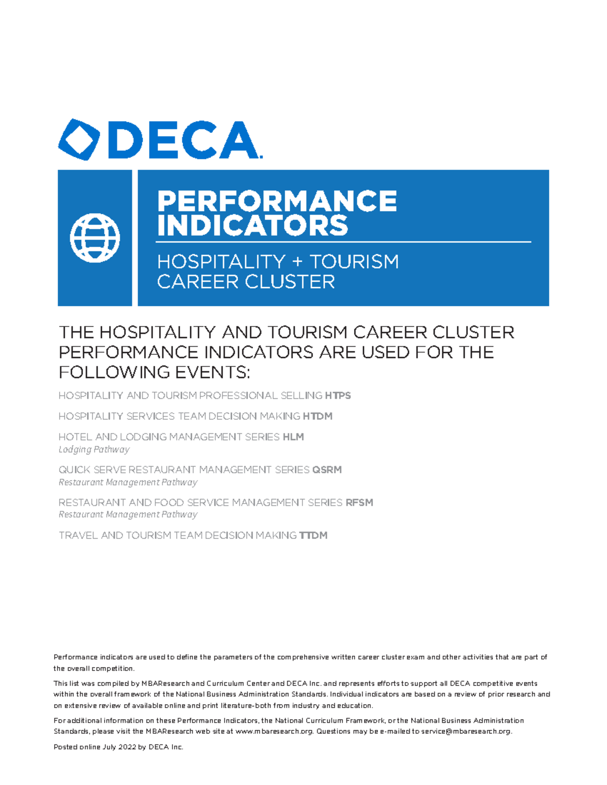 hs-performance-indicators-hospitality-cluster-for-22-23-hs-deca-exams