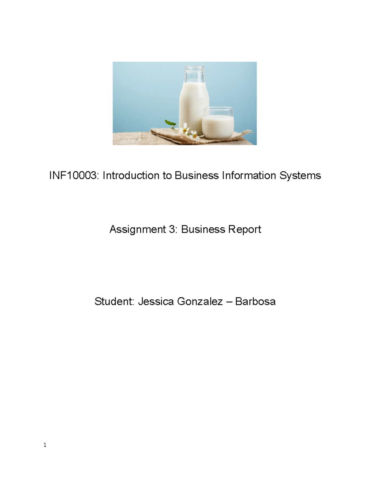 e business report assignment