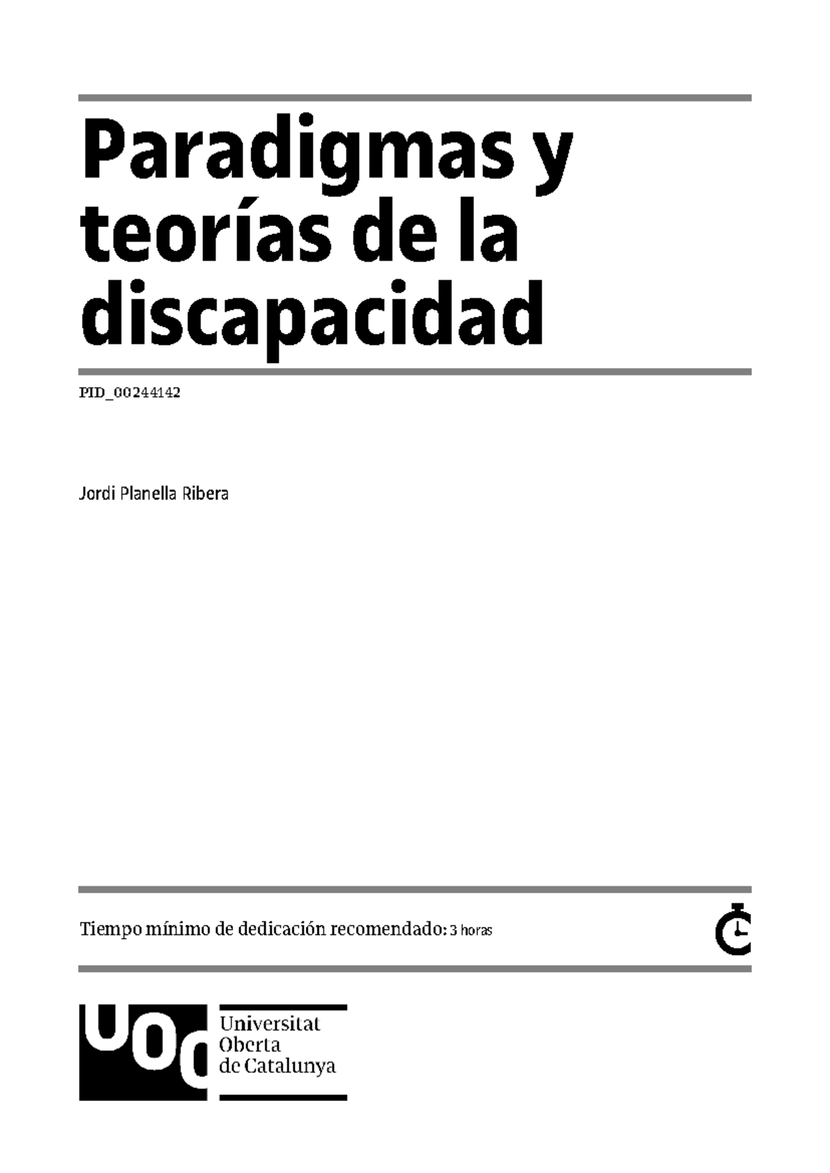 Paradigmas y teorias de la discapacidad - Paradigmas y teorías de la ...