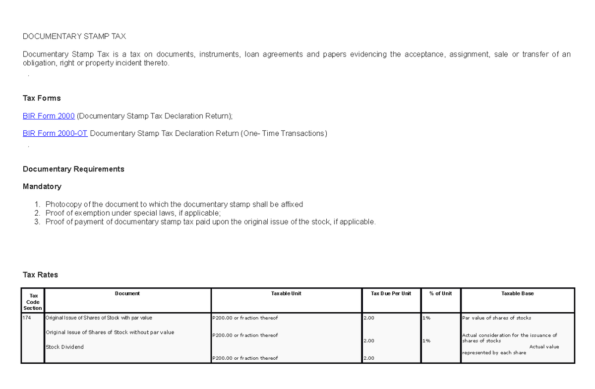 dst-taxation-documentary-stamp-documentary-stamp-tax-documentary