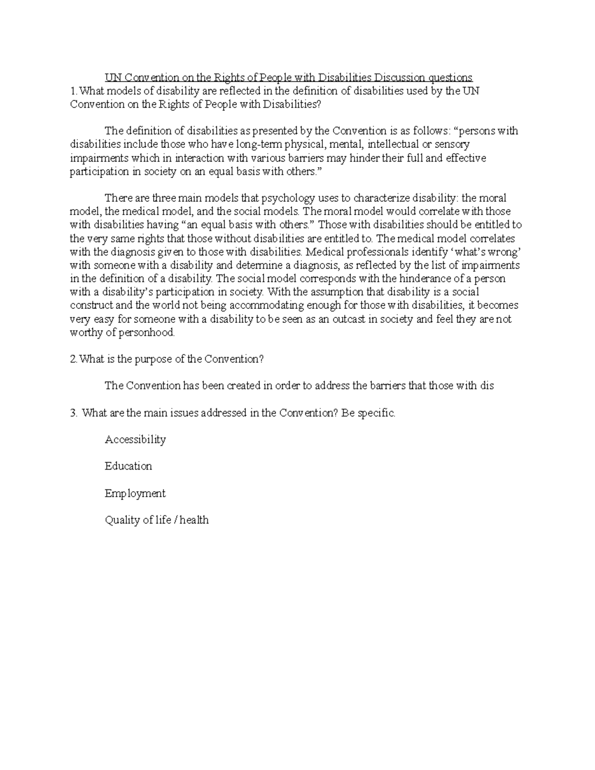 7:7 UN Questions - UN Convention on the Rights of People with ...