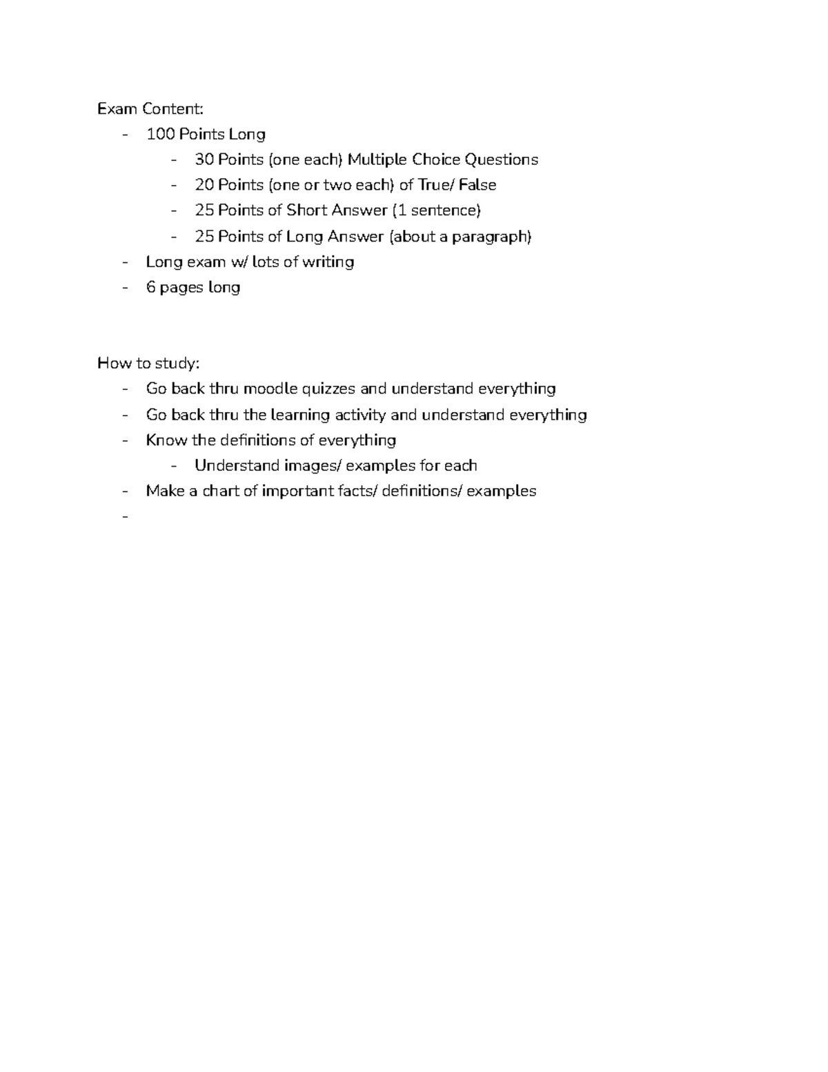 Comm Dis 290A Unit 1 Notes - Exam Content: - 100 Points Long - 30 ...