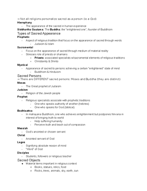 The Sacred Quest - Chapter 1 Toward a Definition of Religion Book Notes ...