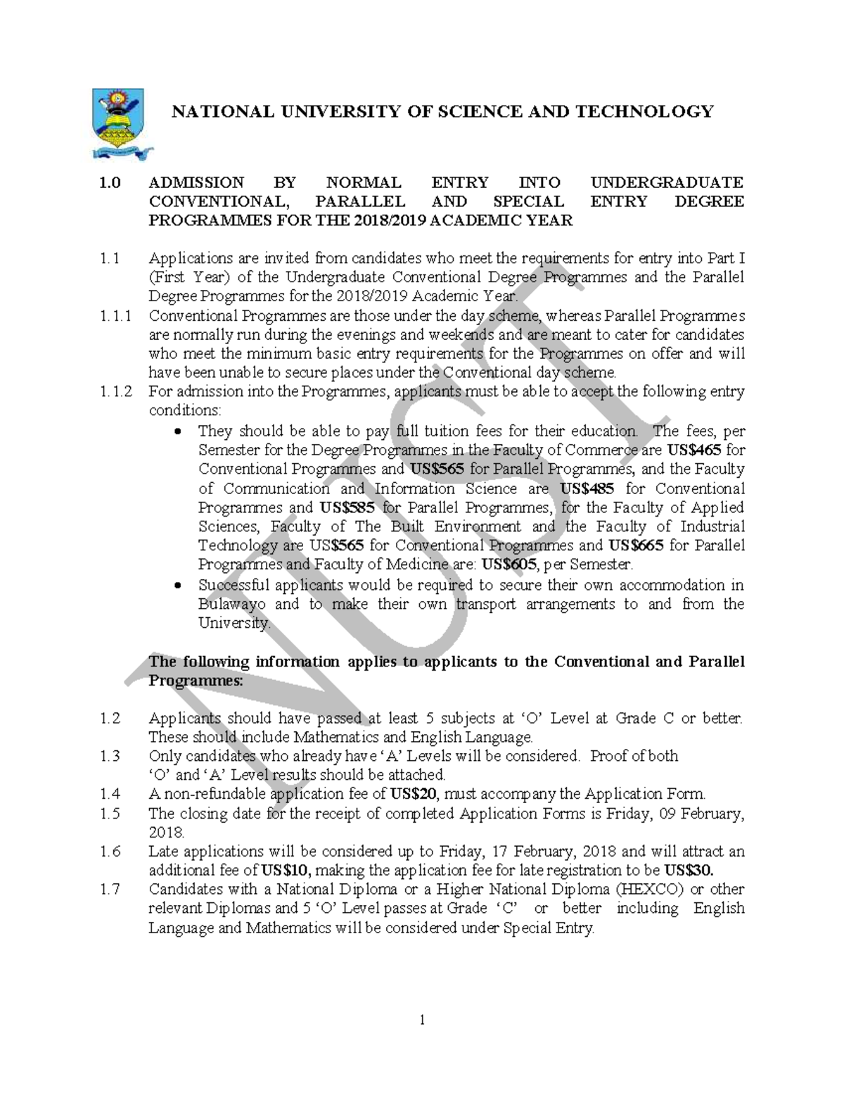 Nustpostgradandundergrad2018advert 21 janust NATIONAL UNIVERSITY