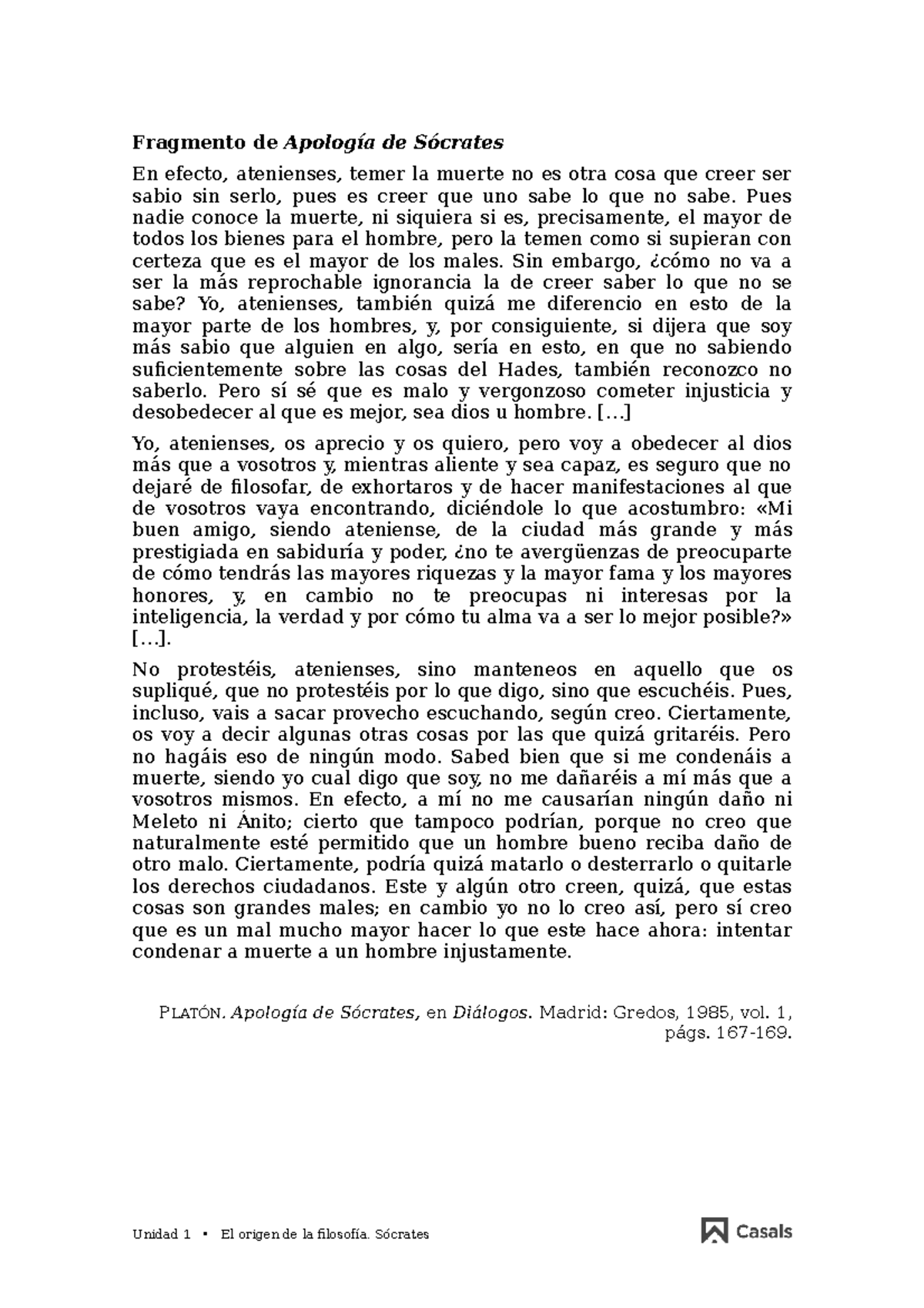 Apologia-de-socrates 1484444 - Fragmento de Apología de Sócrates En ...