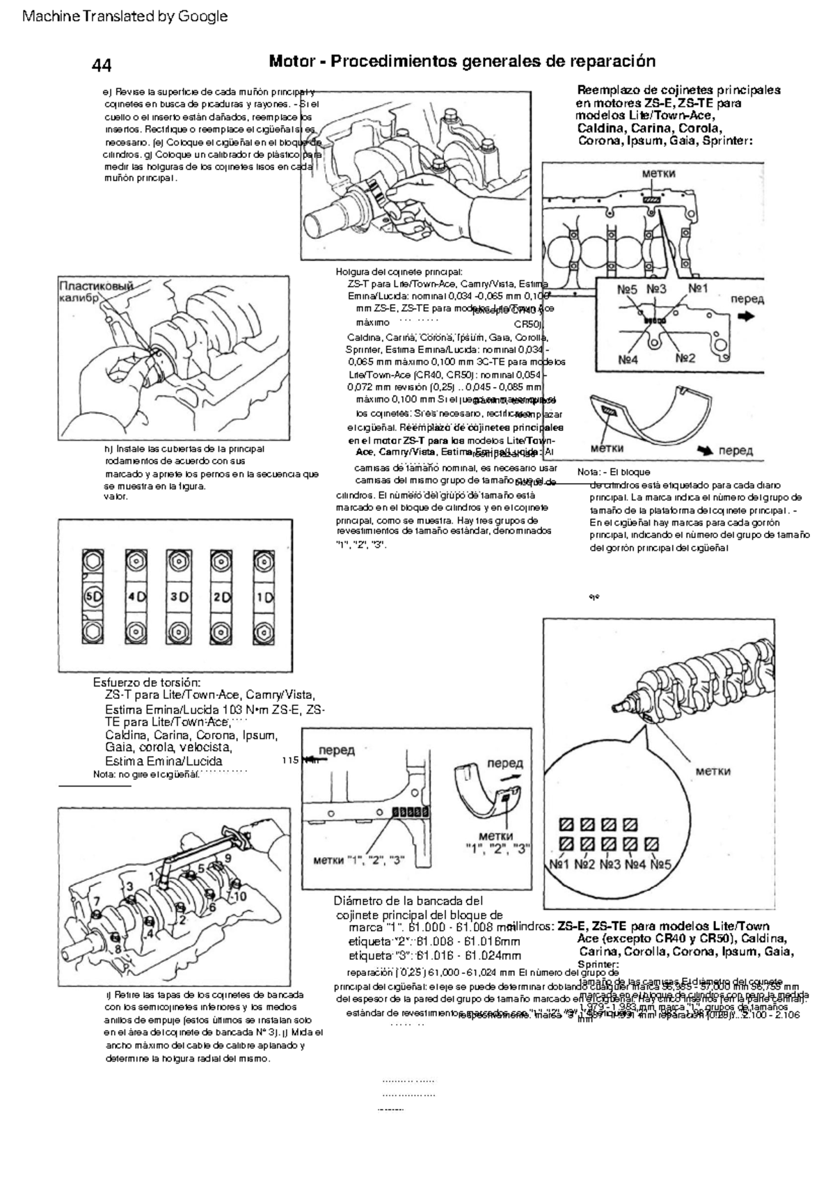 Stop öldruck Motor Aus Betriebsanleitung Golf 4 Toyota Engine 3C-E 3C-T 3C-TE autorepman - Caldina, Carina, Corona