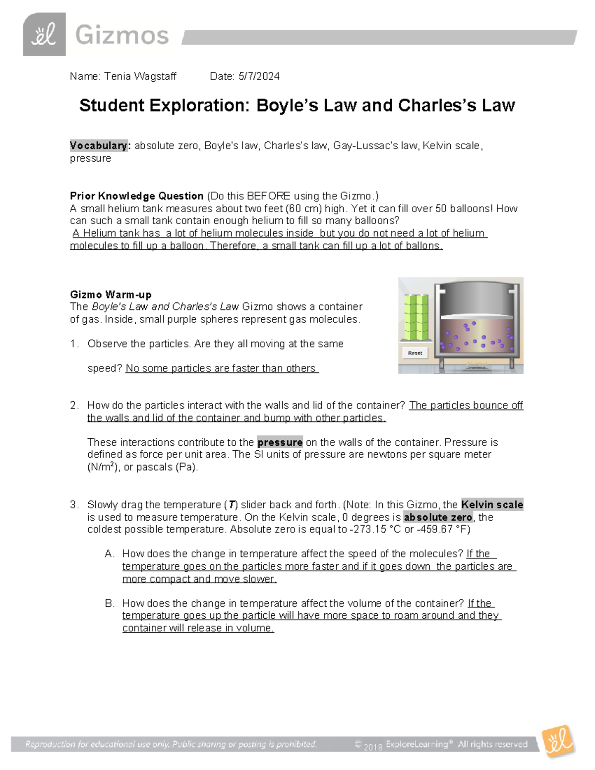 Boyles Charles SE - Name: Tenia Wagstaff Date: 5/7/ Student Exploration ...