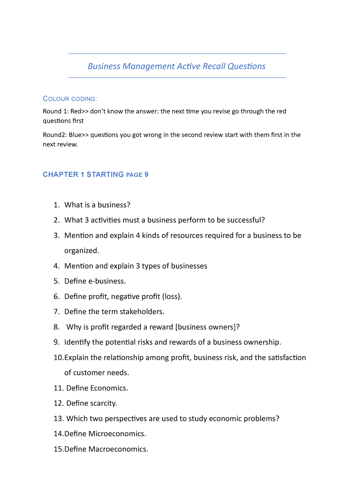 business-management-active-recall-questions-chapter-1-starting-page-9