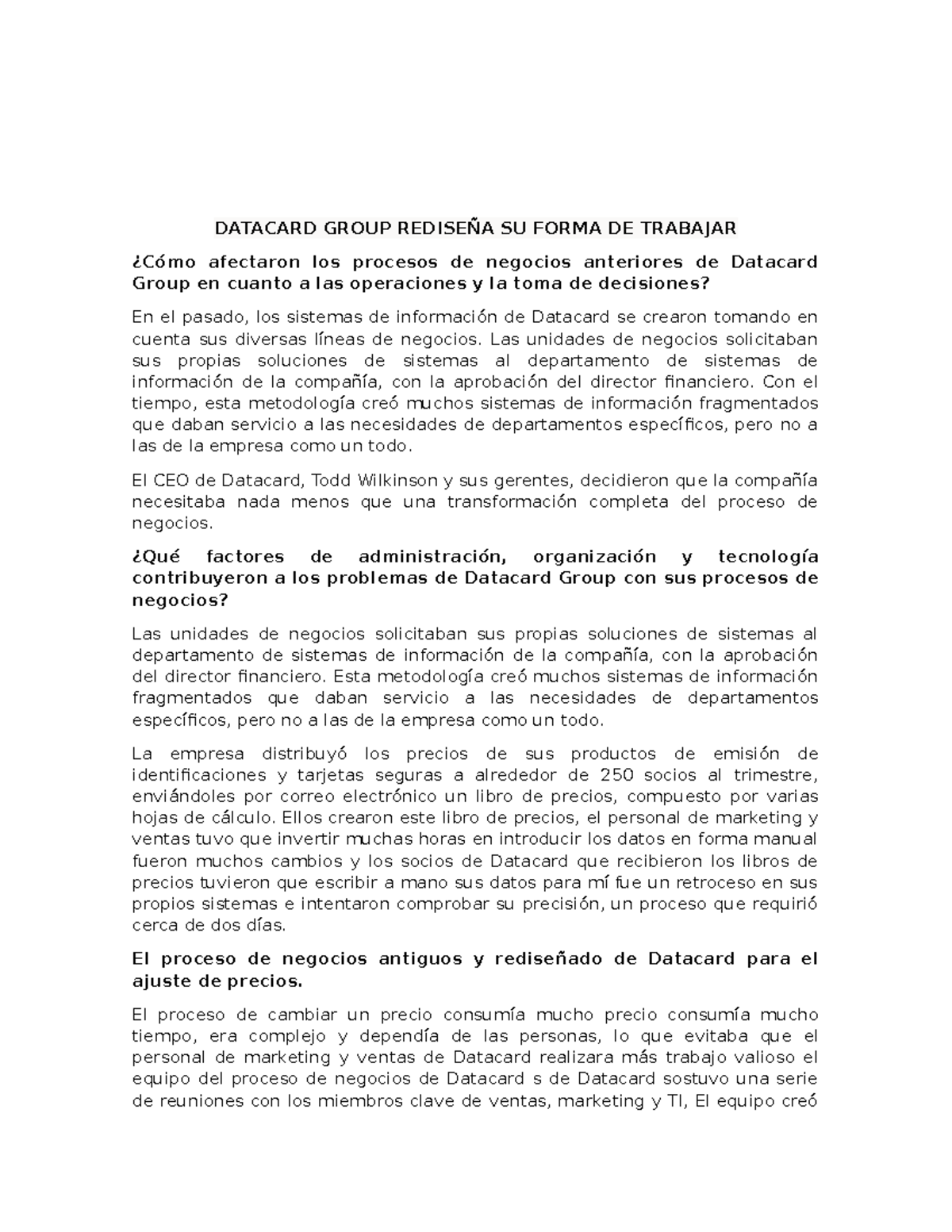 Datacard group rediseña su forma de trabajar DATACARD GROUP REDISEÑA