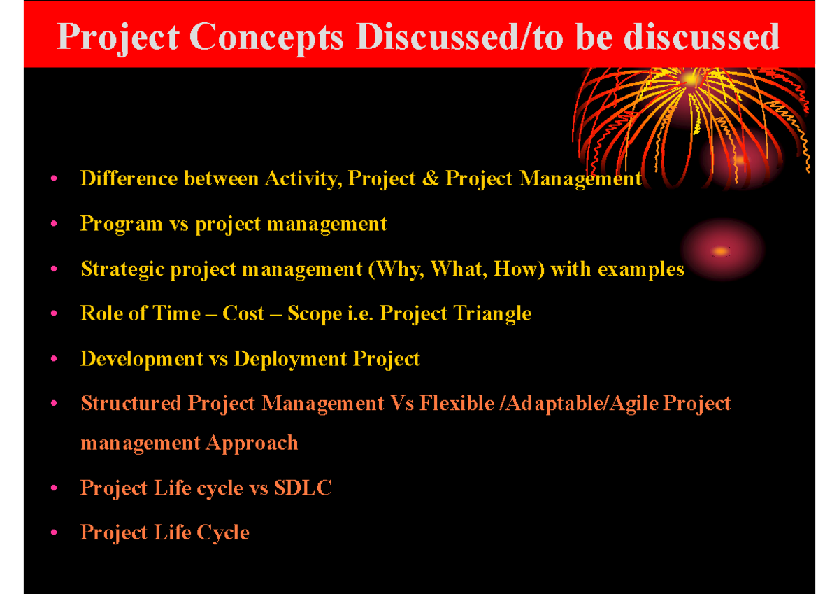 2 Project Life cycle and project selection - Difference between ...