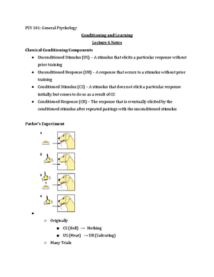 PSY 101 General Psychology - Lecture 2 - PSY 101: General Psychology ...