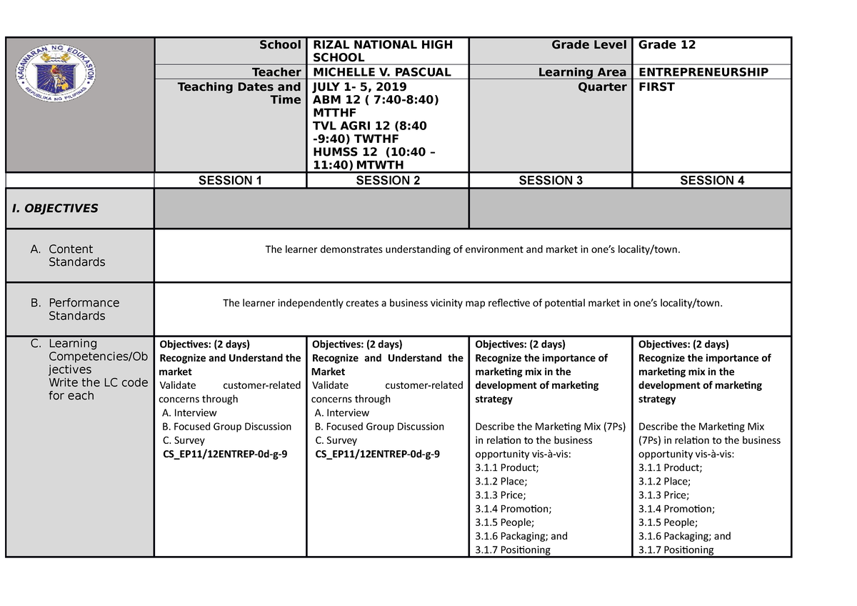 week-5-dll-entrep-finale-school-rizal-national-high-school-grade