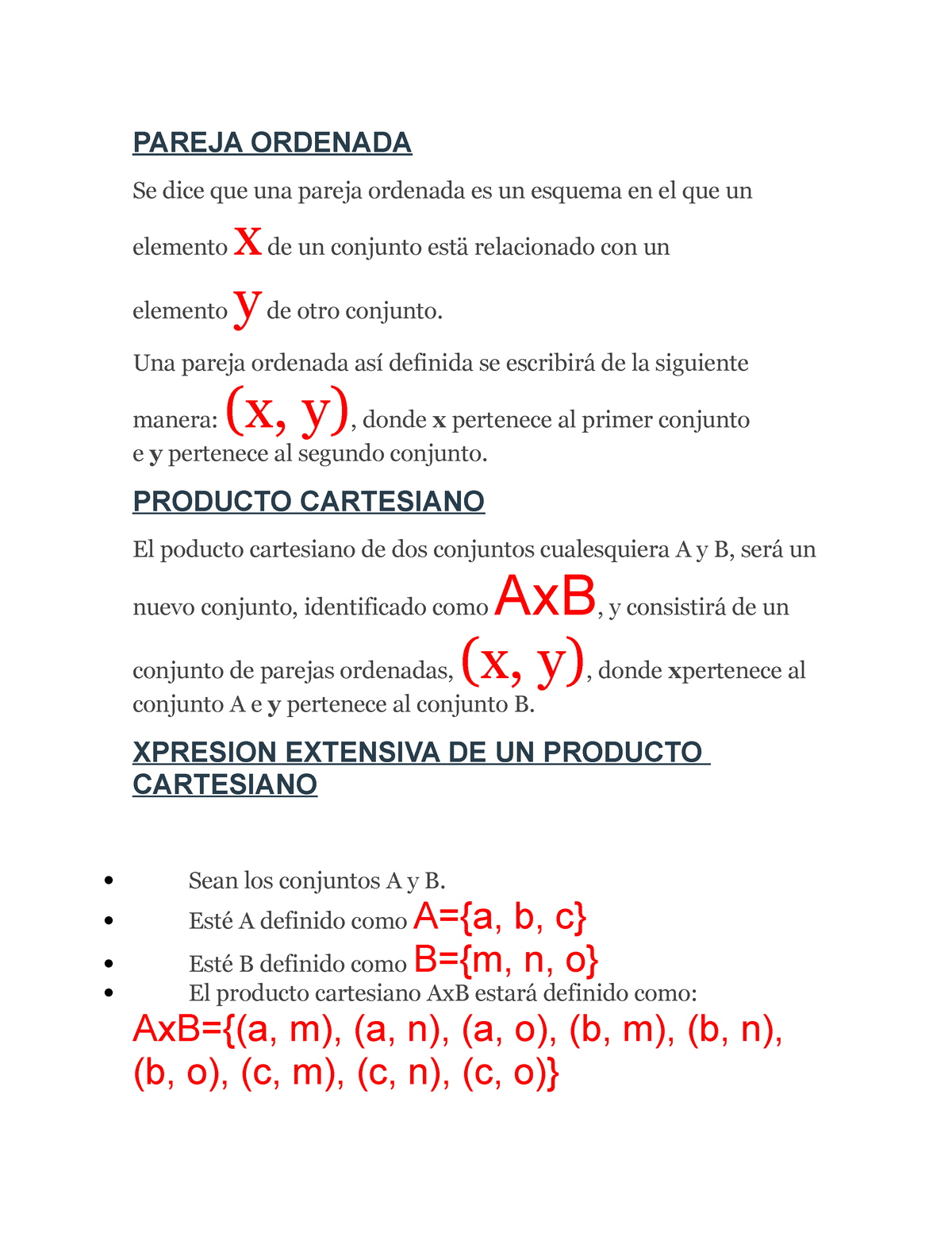 Pareja Ordenada - En Este Documento Encontraras Información Sobre Las ...