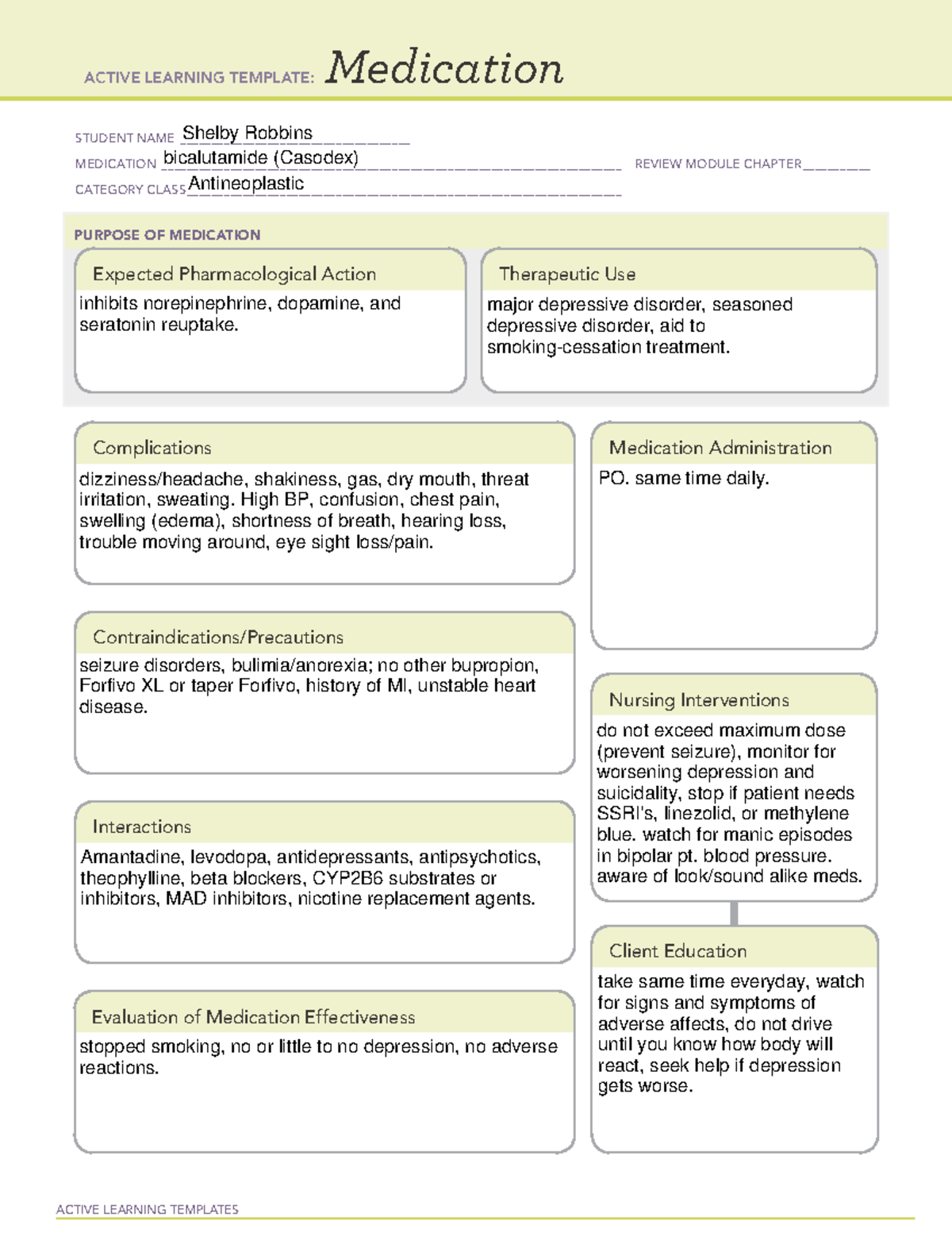 Med pass #2 - medication template - ACTIVE LEARNING TEMPLATES ...