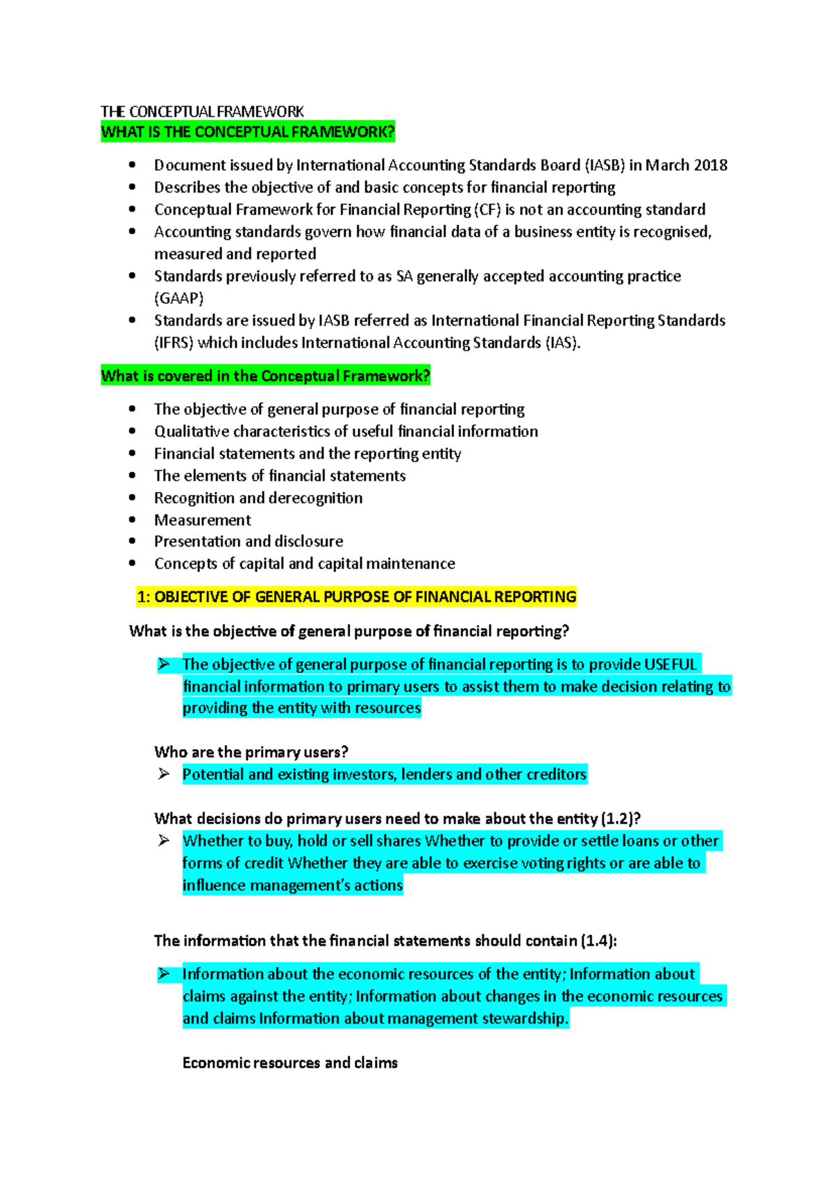 conceptual framework - THE CONCEPTUAL FRAMEWORK WHAT IS THE CONCEPTUAL ...