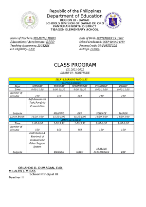 Department of Education - Department of Education REGION XI - DAVAO ...