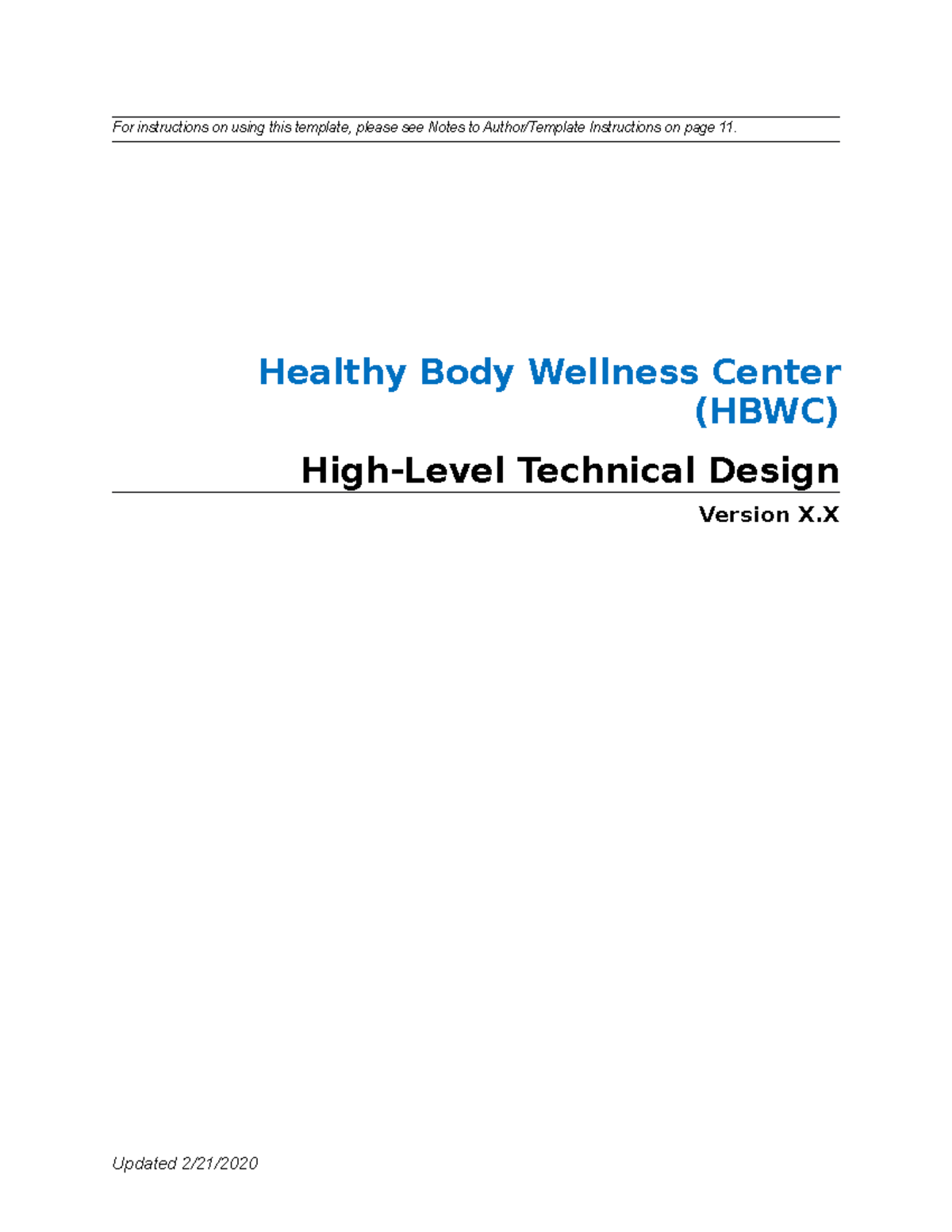 Business Systems Design Report Template - For instructions on using ...