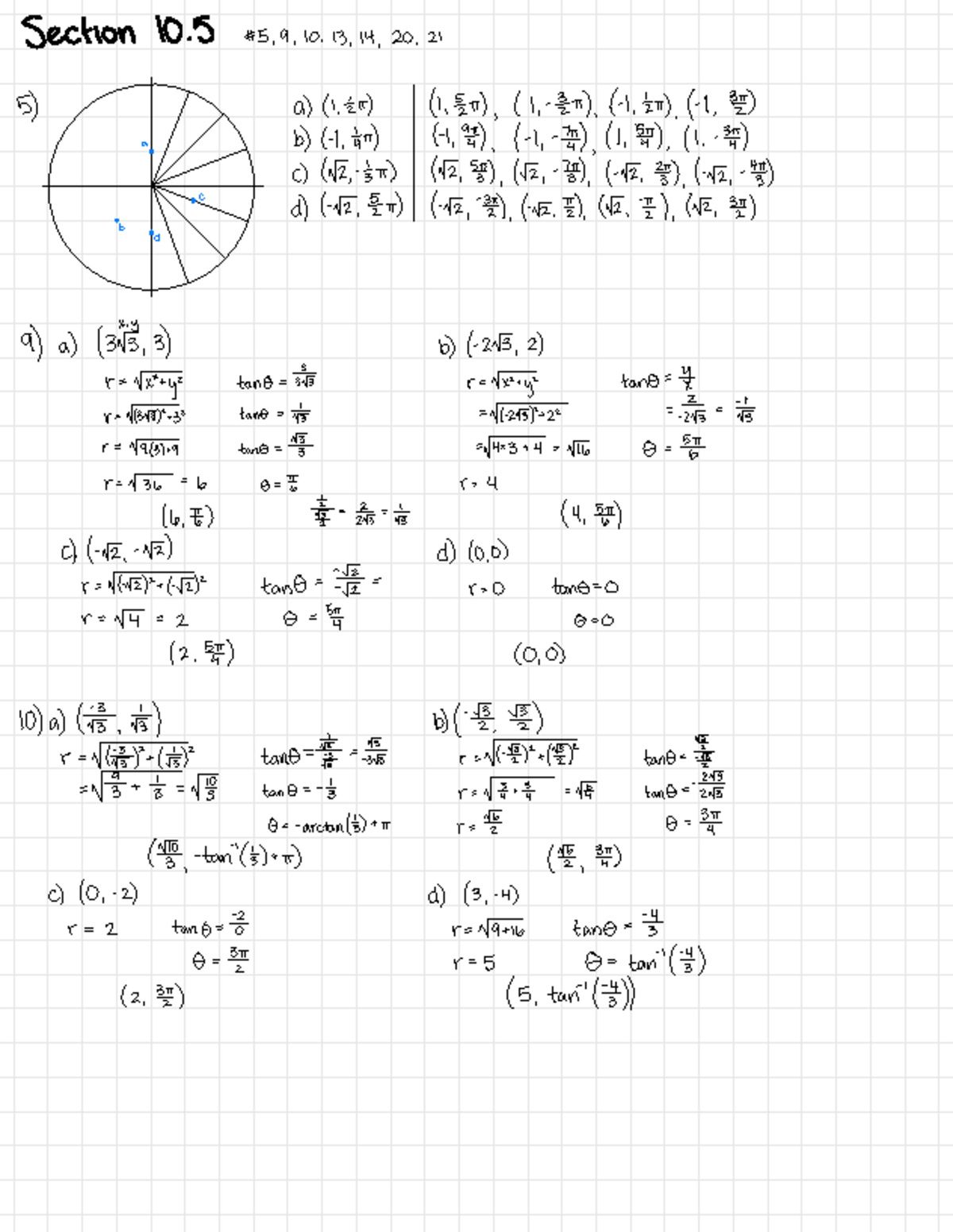 Homework 13 - ####### Section 10 #5,9, 10, 13, 14, 20, ####### 5) a) (1 ...