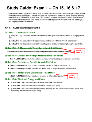 Ch16 Review Questions Calculation - Ch 16: Electric Energy And ...