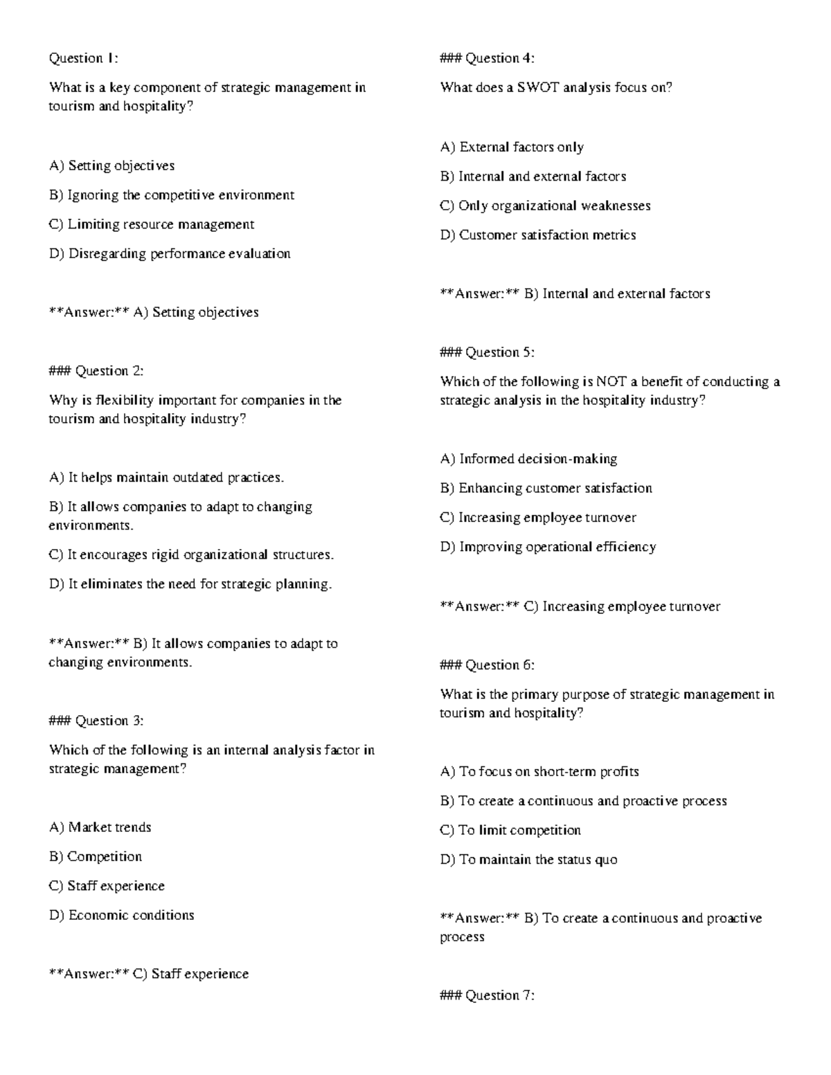 STQM 1 - prelim reviewer - Question 1: What is a key component of ...