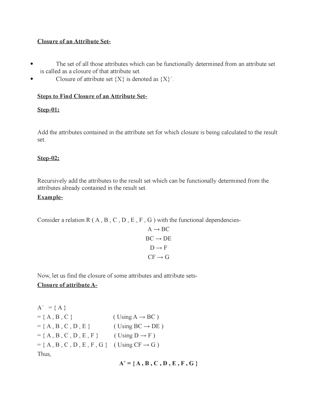 closure-of-an-attribute-set-closure-of-attribute-set-x-is-denoted