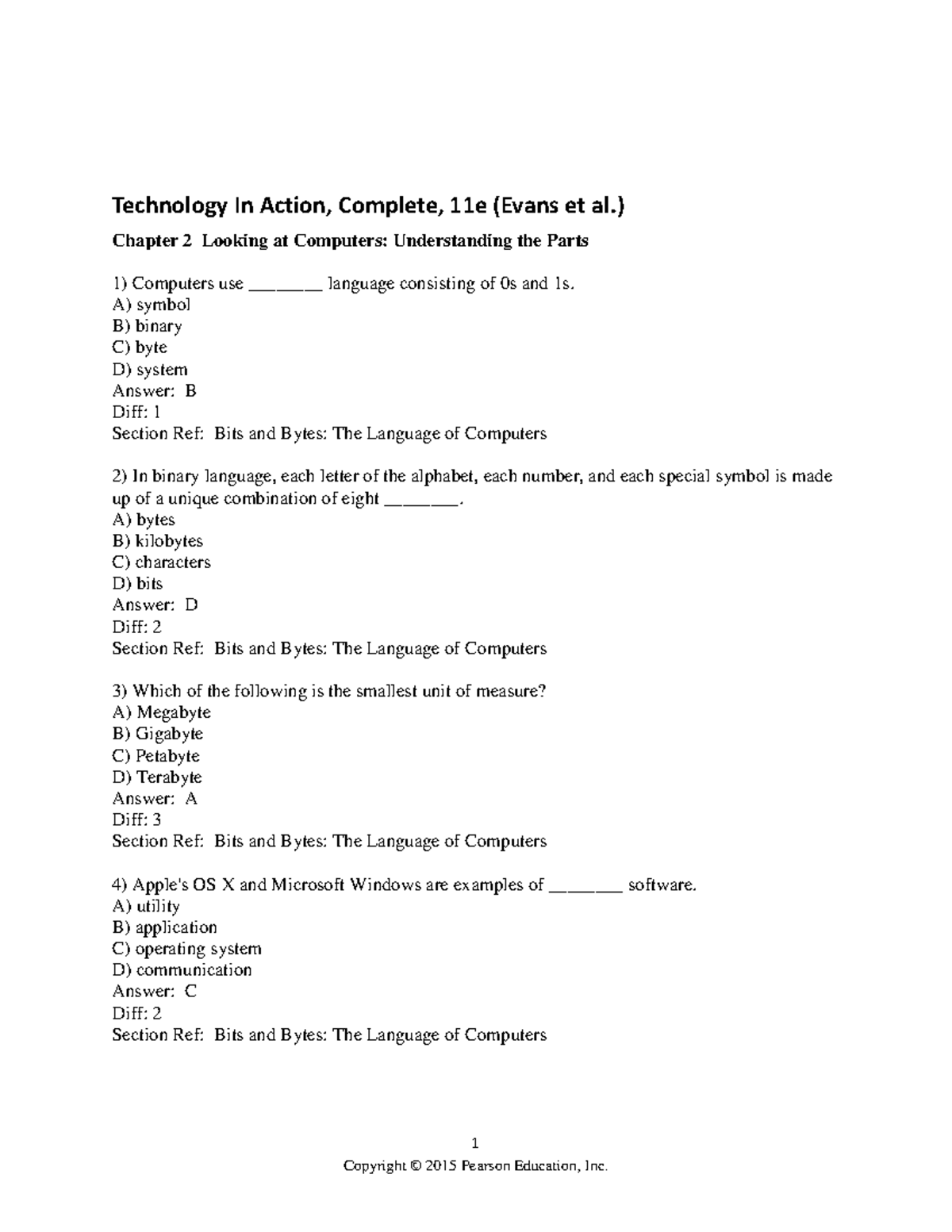 Chapter 2 WInter 2018 Technology In Action Complete 11e Evans Et 