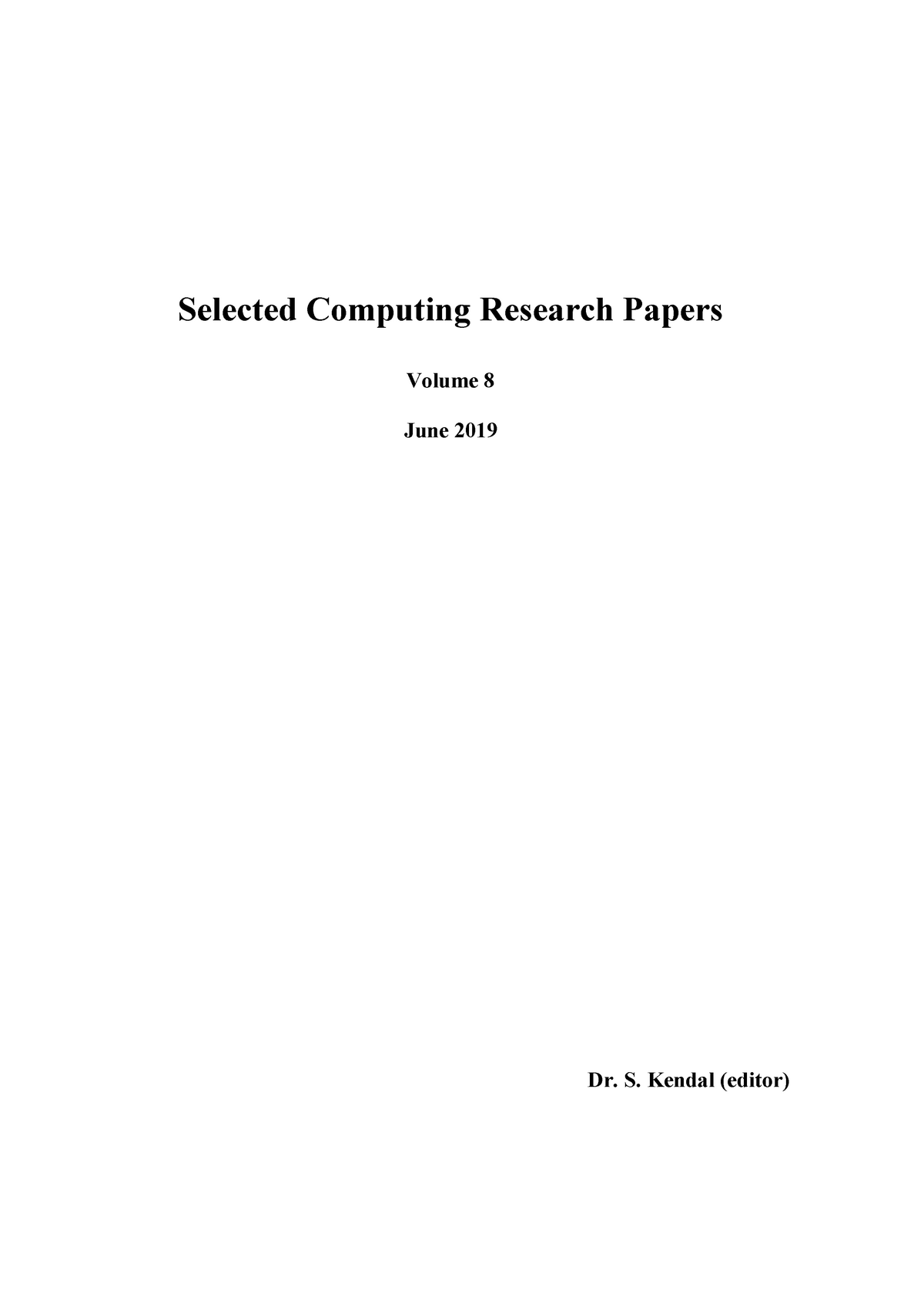 recently published research papers in computer science