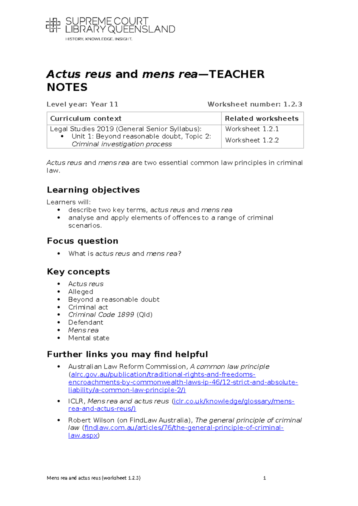 Actus rea and mens rea - dsfbufdsbuowrb - Actus reus and mens rea ...