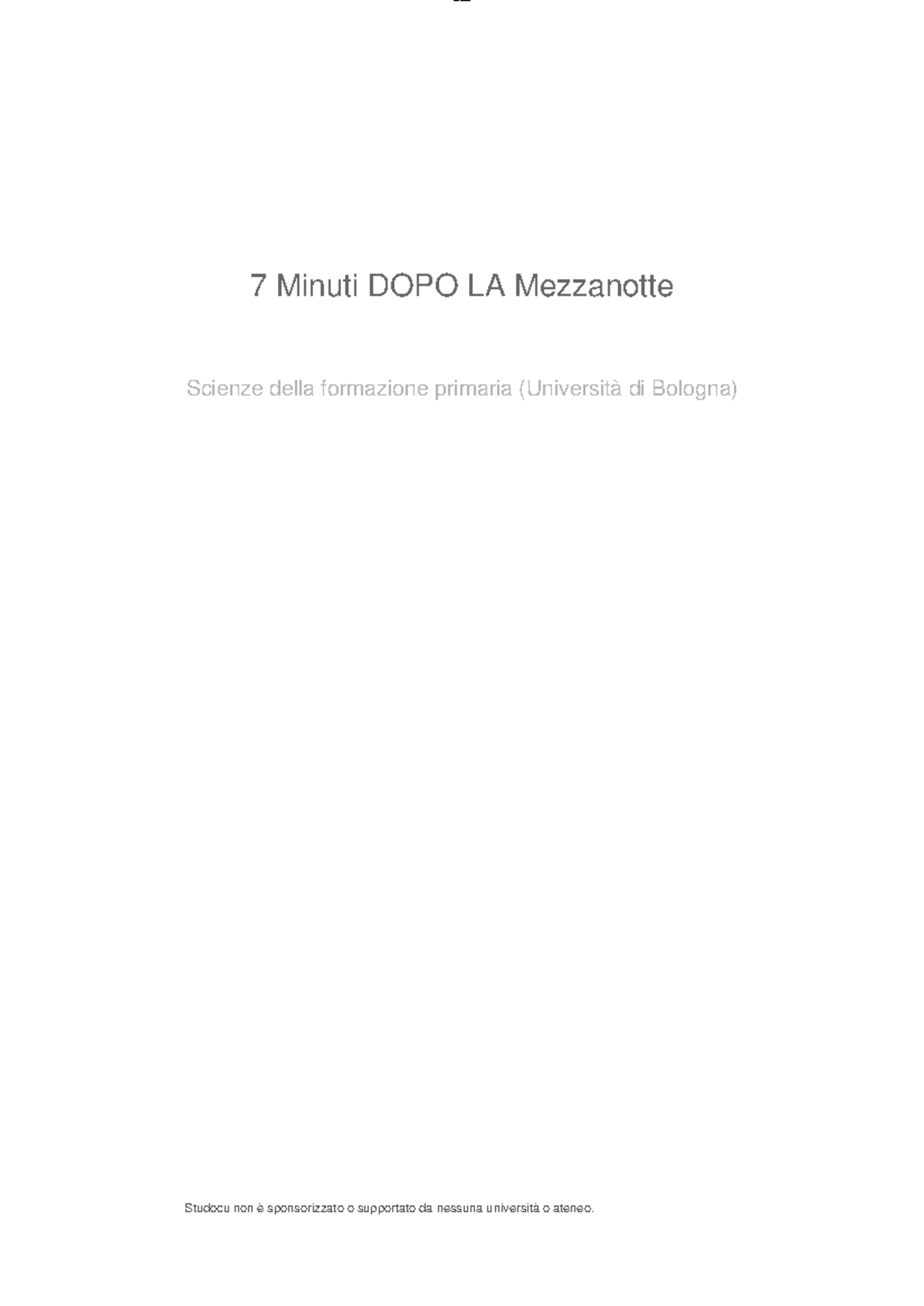 7 minuti dopo la morte