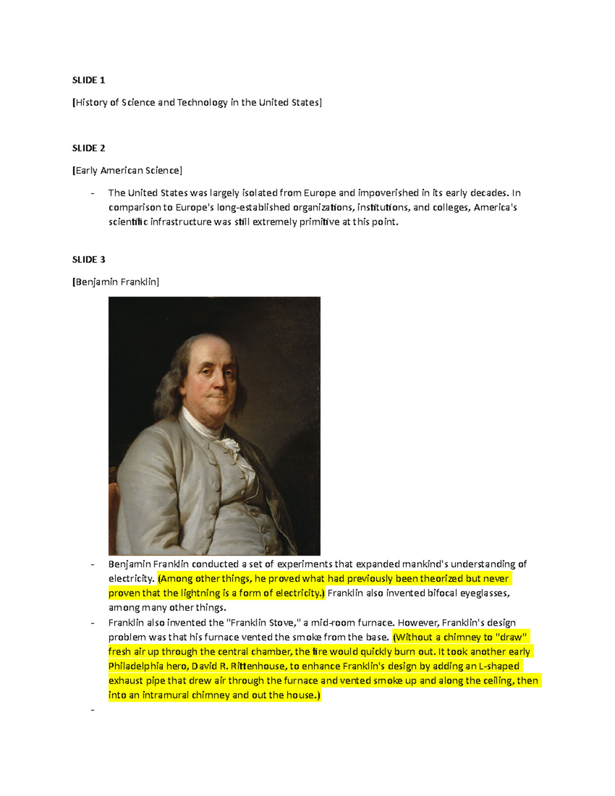 History of Science and Technology in the United States - In comparison ...